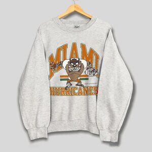 Vintage 1993 Miami Hurricanes Football Sweatshirt, University of Miami Shirt Tee